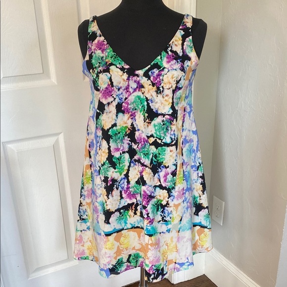 Nanette Lepore silk Multicolor Floral Dress - Picture 1 of 5